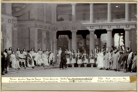 En midsommarnattsdröm, Kungliga teatern 1900. Föreställningsbild - SMV - H12 040