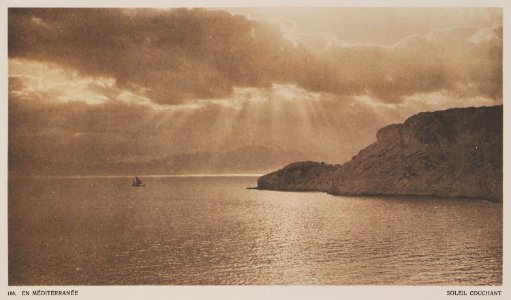 En Méditerranée Soleil couchant - Baud-bovy Daniel Boissonnas Frédéric - 1919