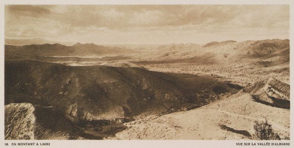 En montant à Lakki Vue sur la vallé d'Alikianu - Baud-bovy Daniel Boissonnas Frédéric - 1919