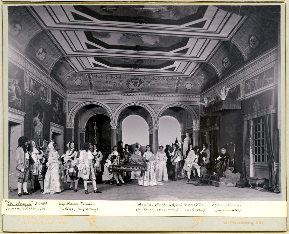En skugga, Svenska teatern 1900. Föreställningsbild - SMV - H10 064