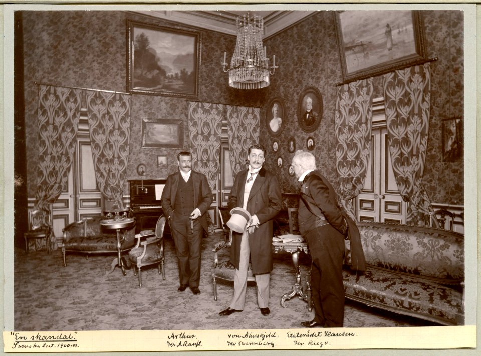 En skandal, Svenska teatern 1901. Föreställningsbild - SMV - H13 003