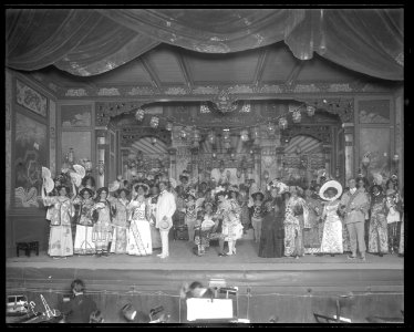En smekmånad i Kina, Operett-teatern 1909. Föreställningsbild - SMV - OpT009