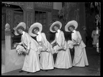 En smekmånad i Kina, Operett-teatern 1909. Föreställningsbild - SMV - OpT003