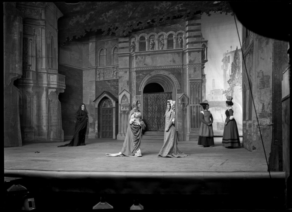En veneziansk komedi, Dramatiska teatern 1904. Föreställningsbild - SMV - DrT026