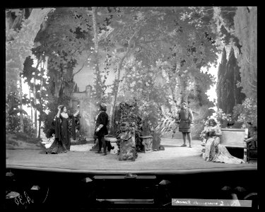En veneziansk komedi, Dramatiska teatern 1904. Föreställningsbild - SMV - DrT081
