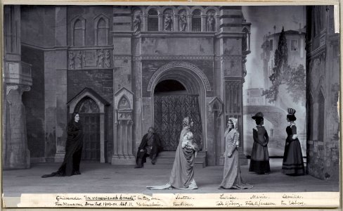 En veneziansk komedi, Dramatiska teatern 1904. Föreställningsbild - SMV - H15 004