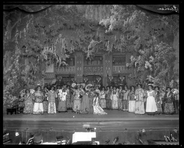 En smekmånad i Kina, Operett-teatern 1909. Föreställningsbild - SMV - OpT011