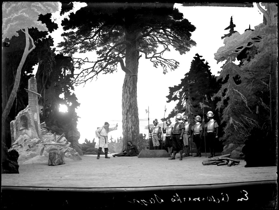 En ödemarkssaga, Dramatiska teatern 1901. Föreställningsbild - SMV - DrT030
