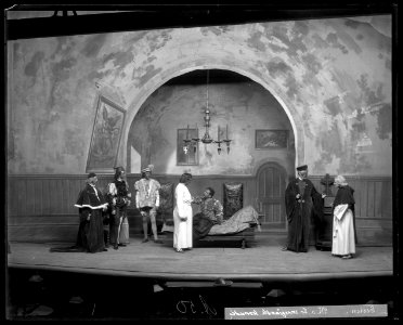 En veneziansk komedi, Dramatiska teatern 1904. Föreställningsbild - SMV - DrT082