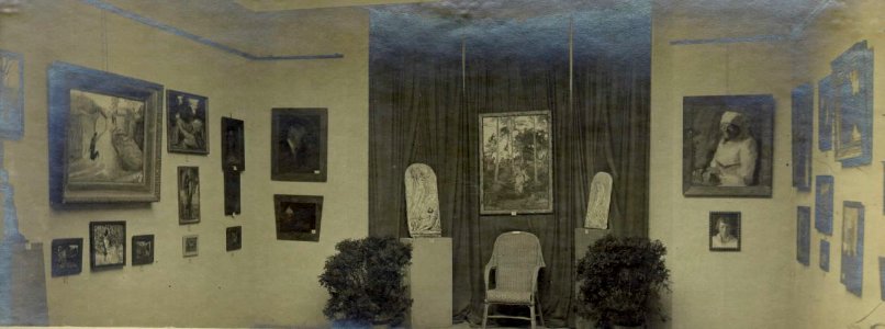 Ena od skupinskih razstav v paviljonu Riharda Jakopiča 1910 (3)