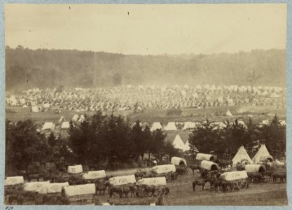Encampment of Army of Potomac at Cumberland Landing on Pamunky (i. e. Pamunkey) River, Va., May 1862 LCCN2012648019