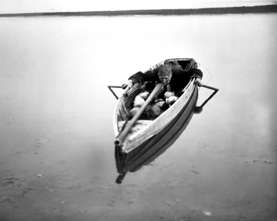 End view of punt and ducks YORYM-S384