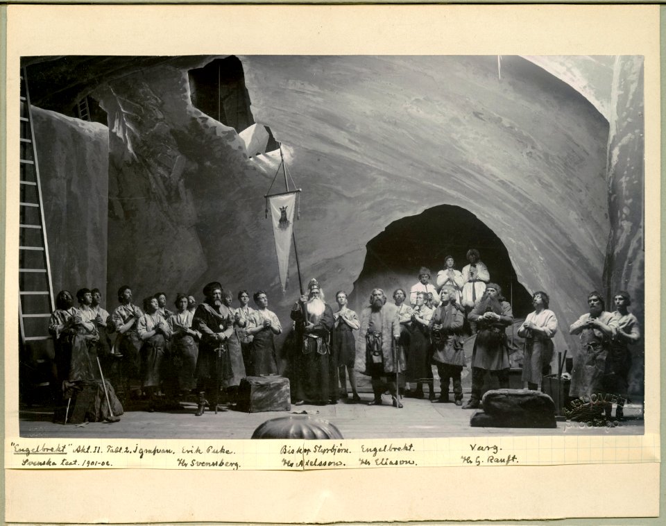 Engelbrekt, Svenska teatern 1901. Föreställningsbild - SMV - H14 017