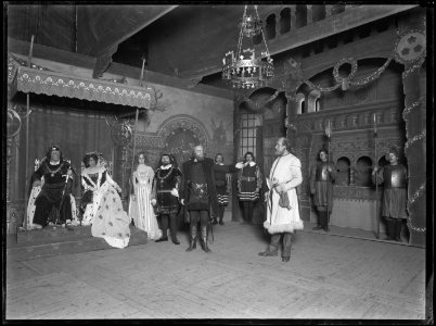 Engelbrekt och hans dalkarlar, Östermalmsteatern 1903. Föreställningsbild - SMV - ÖT042