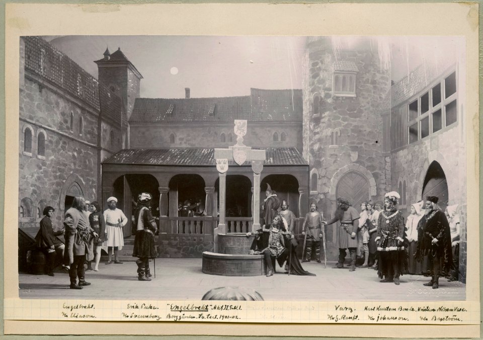 Engelbrekt, Svenska teatern 1901. Föreställningsbild - SMV - H14 016