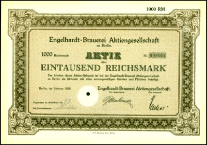 Engelhardt-Brauerei AG 1928 photo
