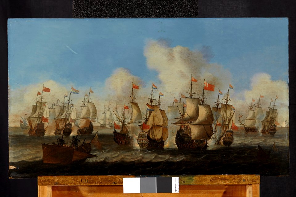 Engelska och holländska fartyg i krig, från 1600-talet - Skoklosters slott - 98161