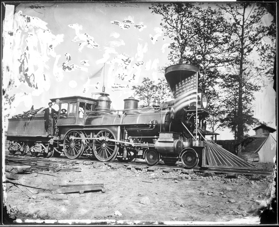 Engine No. 156, U.S. Military R.R - NARA - 526195