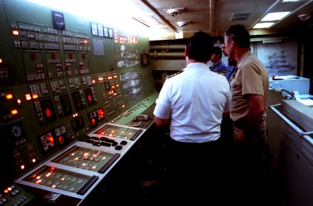 Engine room of the Greek frigate HS Limnos (F-451)