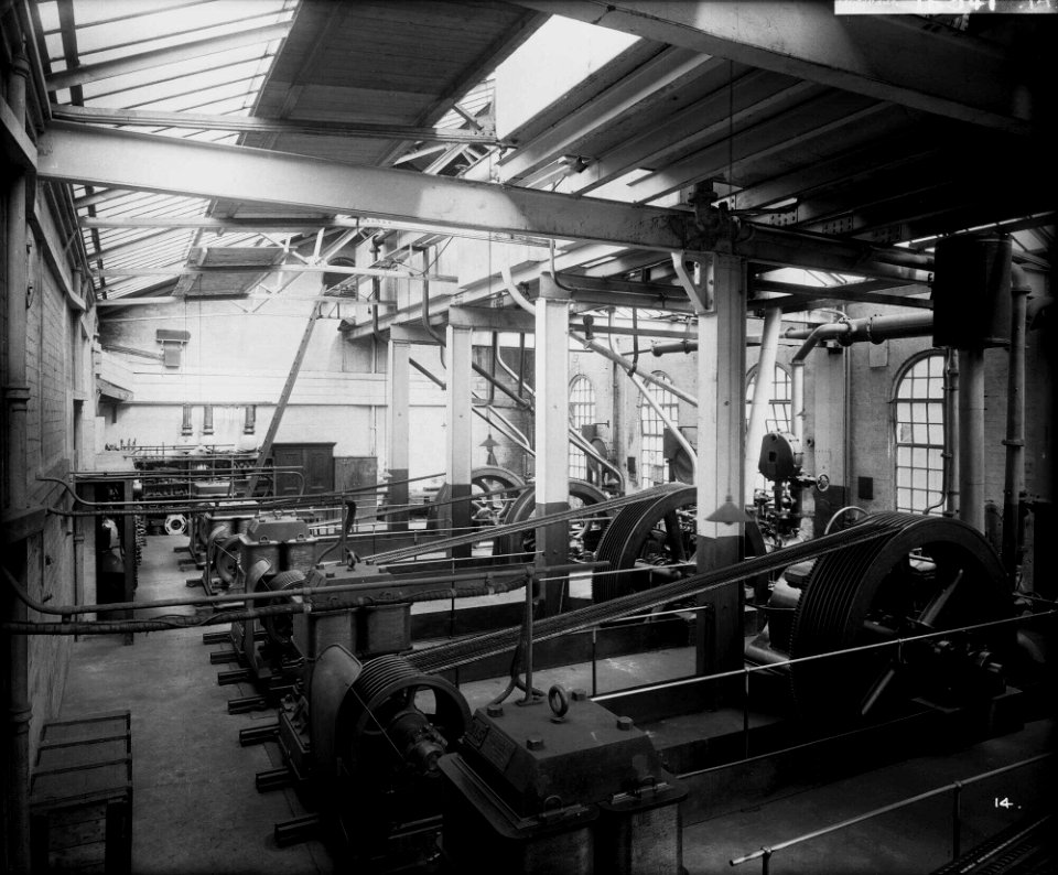 Engine Works Generating Station at John Brown and Co Ltd, Clydebank, 1901 RMG G10559