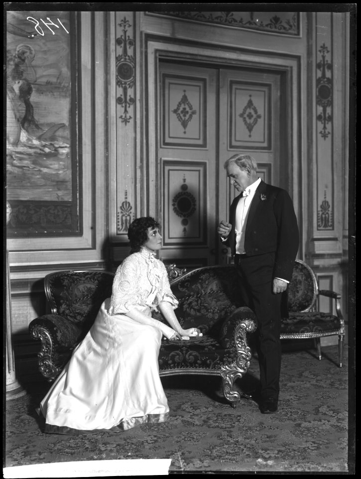 Gertrud, Dramatiska teatern 1907. Föreställningsbild - SMV - DrT039