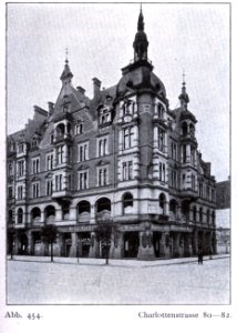 Geschäftshaus der ehemaligen Baufachausstellung an der Charlottenstraße 80–82 im Düsseldorf, erbaut1893 bis 1894, Architekt Emil Woker photo