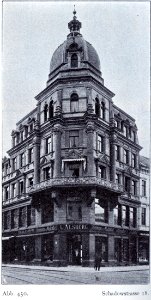 Geschäftshaus Schadowstraße 18 in Düsseldorf, Ecke des Schadowplatzes, für die Firma Louis Alsberg, Architekten Boldt & Frings im Jahre 1888 erbaut photo