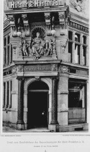 Geschäftshaus des Generalanzeigers der Stadt Frankfurt am Main Architekt H.von Hoven aus Frankfurt Tafel2, Detail, Kick Jahrgang II