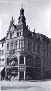 Geschäftshaus Kommunikationsstraße 9 in Düsseldorf, erbaut 1898, Architekt Leo von Abbema, Bauherr J. Neumann