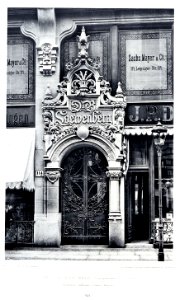 Geschäftshaus Leipzigerstrasse 114, Detail Berlin, Architekt Hermann Krause, Berlin, Tafel 68, Kick Jahrgang II