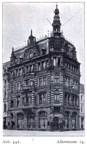 Geschäftshaus an der Alleestraße 24 (heute- Heinrich-Heine-Allee) in Düsseldorf, erbaut von 1882 bis 1884, Architekten Otto van Els & Bruno Schmitz photo