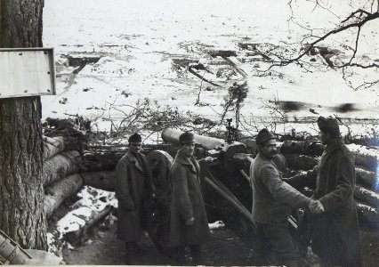 Geschützstellung in Szelwow