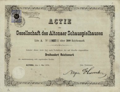 Gesellschaft des Altonaer Schauspielhauses 1876