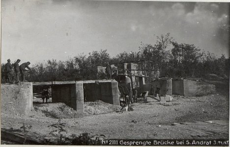 Gesprengte Brücke bei S.Andrat 3.11.17. (BildID 15611605)