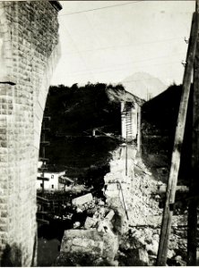 Gesprengte Eisenbahnbrücke bei Belluno. (BildID 15417599)