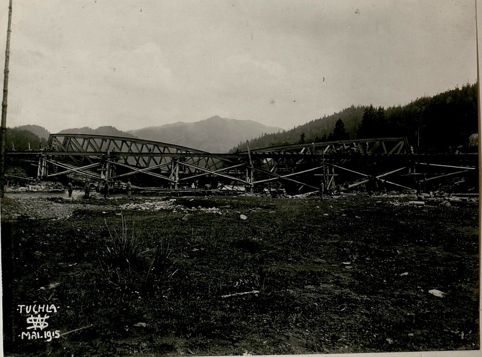 Gesprengte Eisenbahnbrücke, Tuchla. (BildID 15517508)