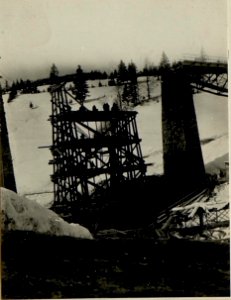 Gesprengter Eisenbahn Viadukt, Zugo. (BildID 15522491)