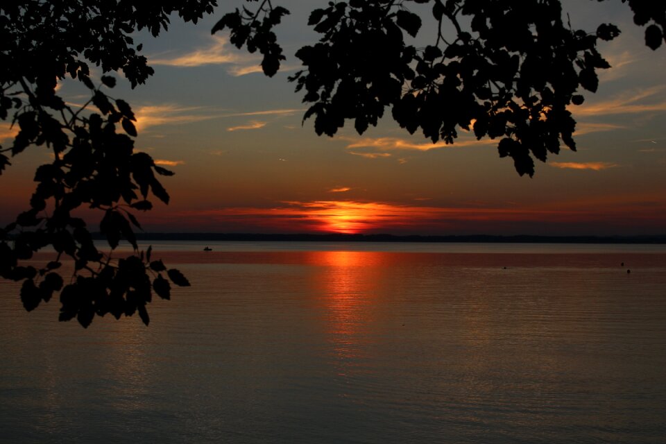 Landscape sunset idyll