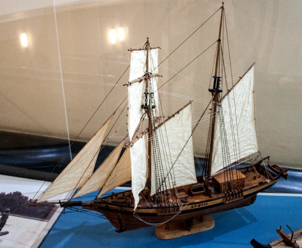 England, sailing ship with eight sails, model in the Vatican Museums