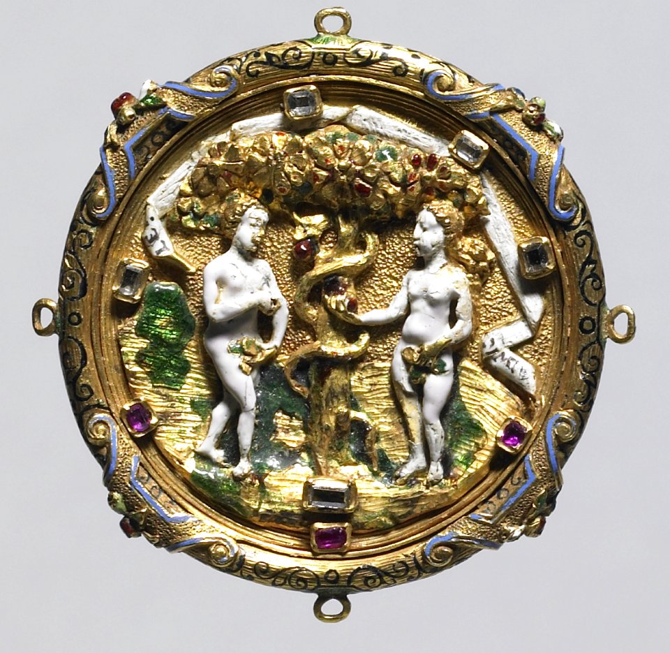 English - Hat Badge with the Fall of Man - Walters 44266