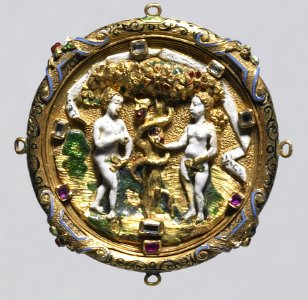 English - Hat Badge with the Fall of Man - Walters 44266