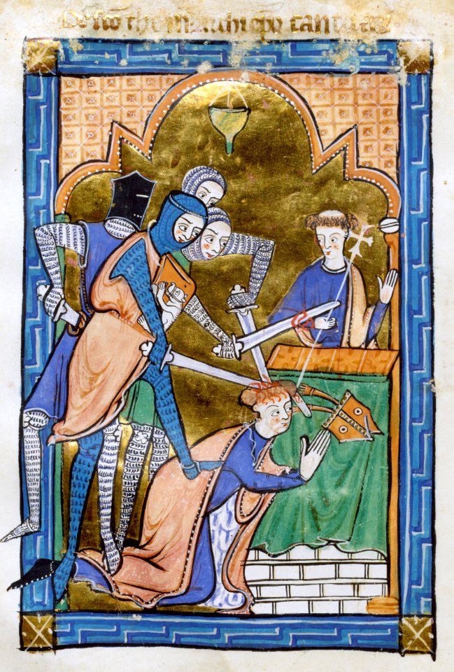 English - Martyrdom of Saint Thomas Becket - Walters W3415V - Open Reverse (cropped)