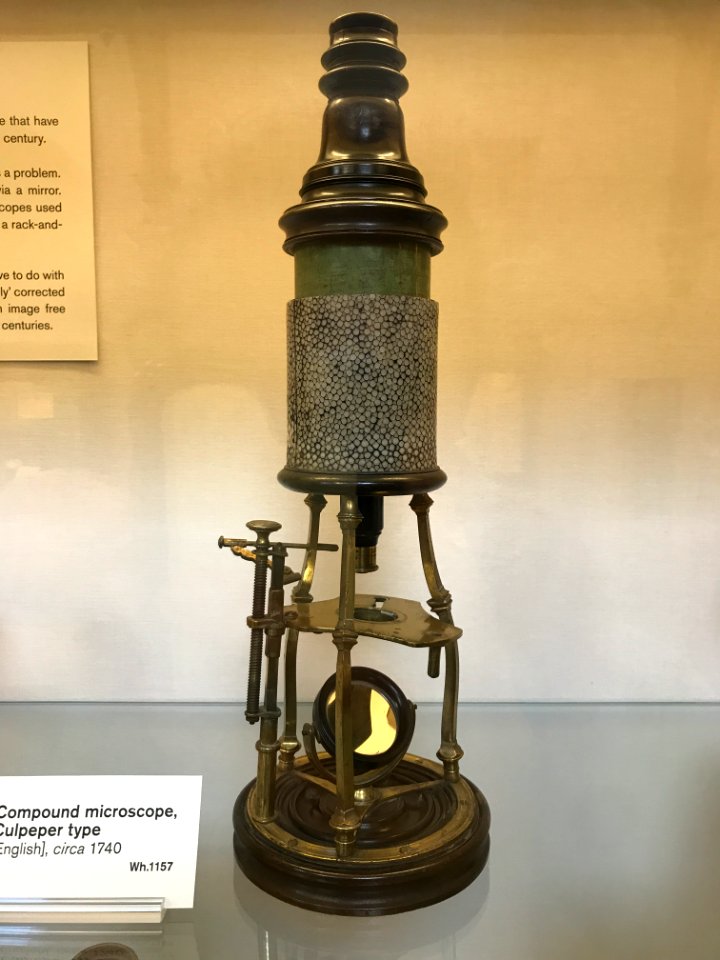 English - Compound microscope, Culpeper type - Whipple Wh.1157