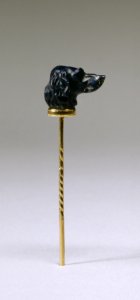 English - Stick Pin with Hound's Head - Walters 572180 - Profile