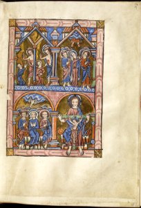 English - Leaf from Carrow Psalter - Walters W3429R - Open Obverse