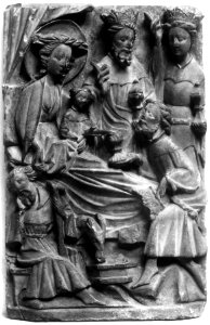 English - Panel from an Altarpiece with the Adoration of the Magi - Walters 2710