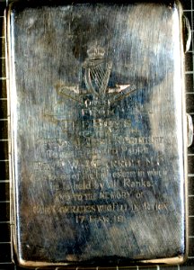 Engraved Silver Cigarette Case