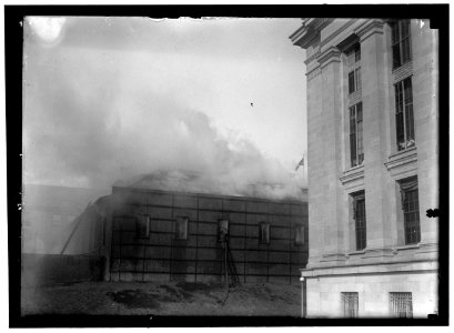 ENGRAVING AND PRINTING, BUREAU OF. TREASURY DEPARTMENT. FIRE, FEBRUARY 21. 1916, FROM SPONTANEOUS COMBUSTION LCCN2016866699