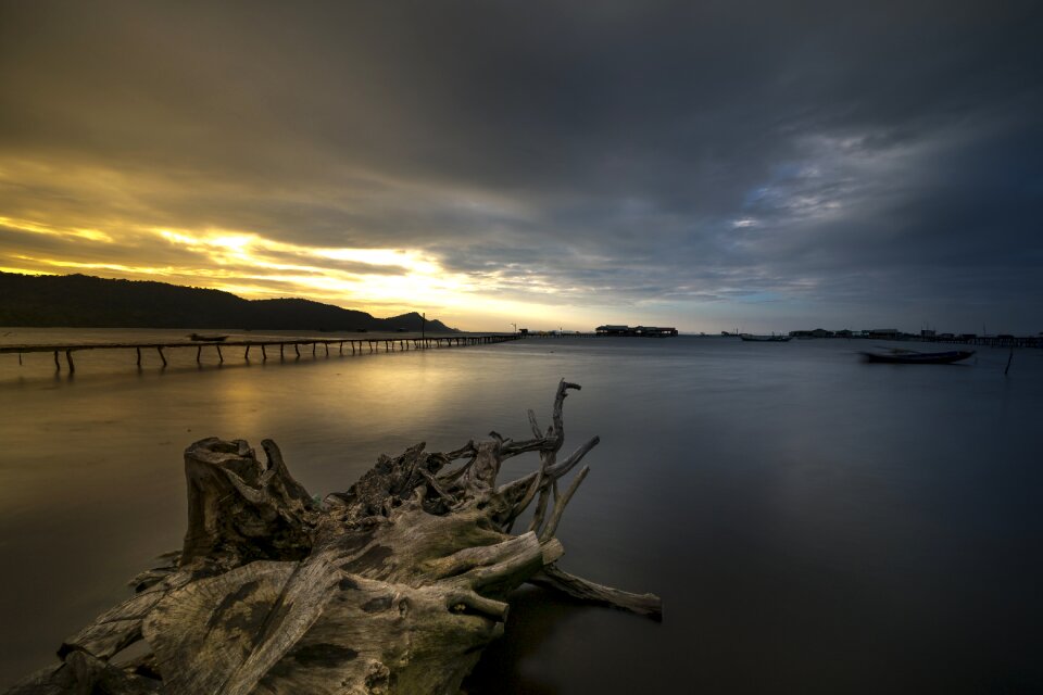 Island vietnam sunset photo