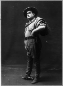 Enrico Caruso, 1873-1921, In Girl of the Golden West, full length portrait, standing, facing left LCCN2006677754